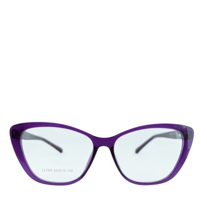 Anteojos de Plastico Violeta livianos para lentes recetados | LL703C3Vi
