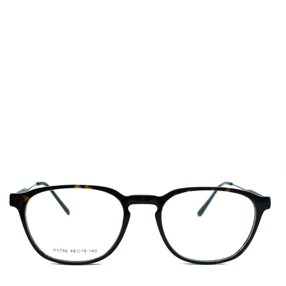 Anteojos de Acetato Negro livianos para lentes recetados | P5786C1NeAnpr
