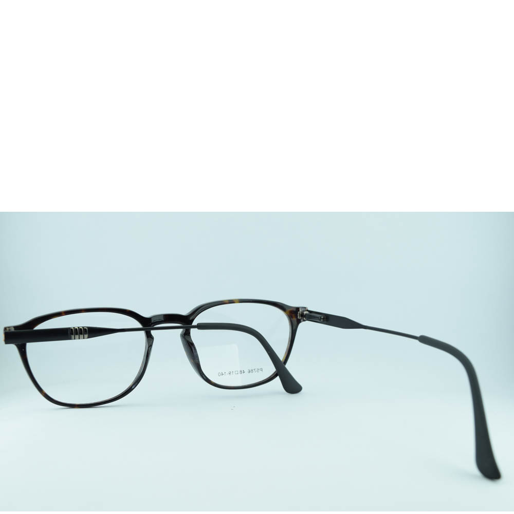 Anteojos de Acetato Negro livianos para lentes recetados | P5786C1NeAnpr
