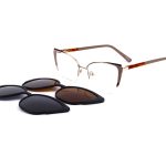 Anteojos Clip On de Metal Plateado livianos 2 en 1 | SH3261C6Pl 2 Anteojos Clip On de Metal Plateado livianos 2 en 1 | SH3261C6Pl
